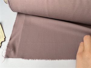 Beklædningsuld med stræk - lys mauve